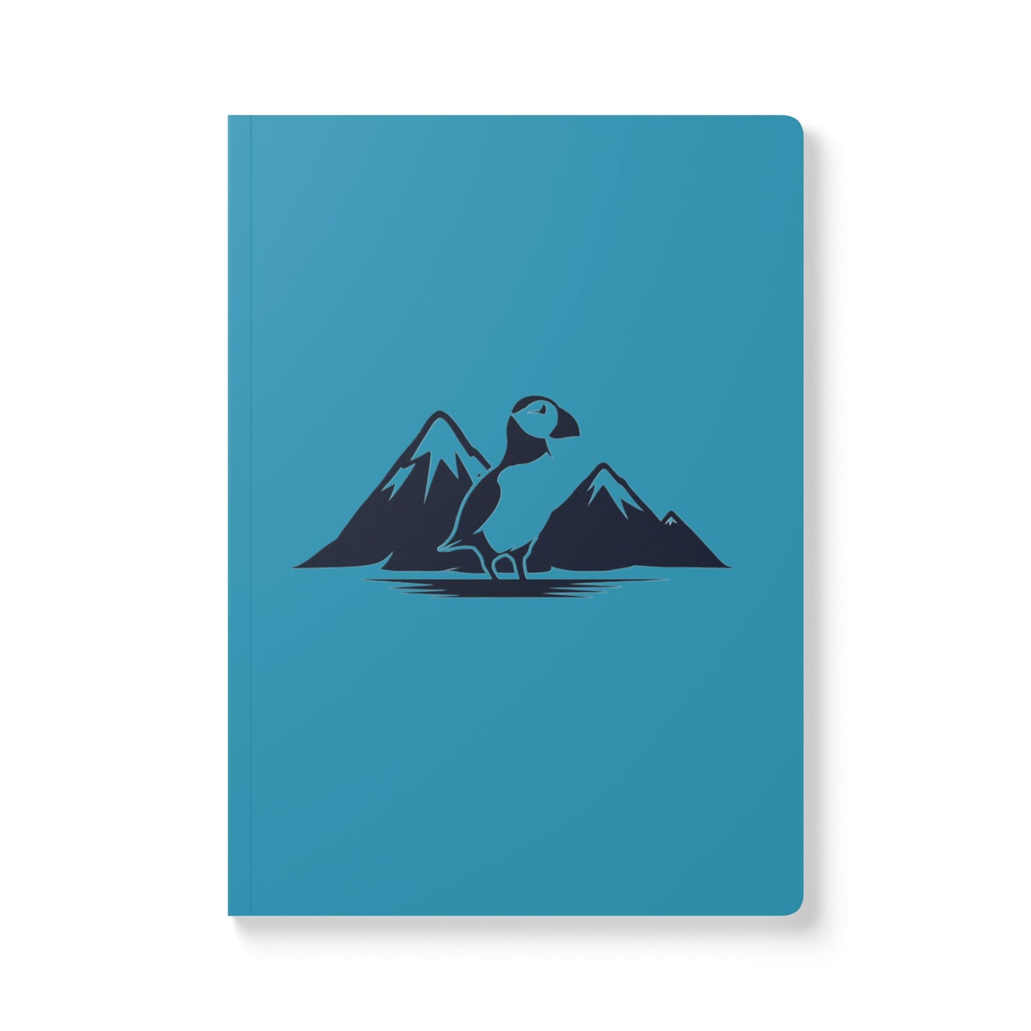 Turquoise Softcover Puffin Journal - Nature Inspired Notebook for Adventure Lovers