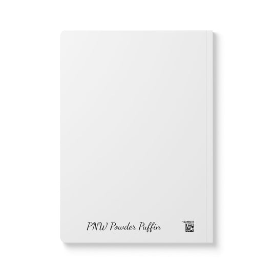 White Softcover Puffin Journal   - Nature Inspired Notebook for Adventure Lovers